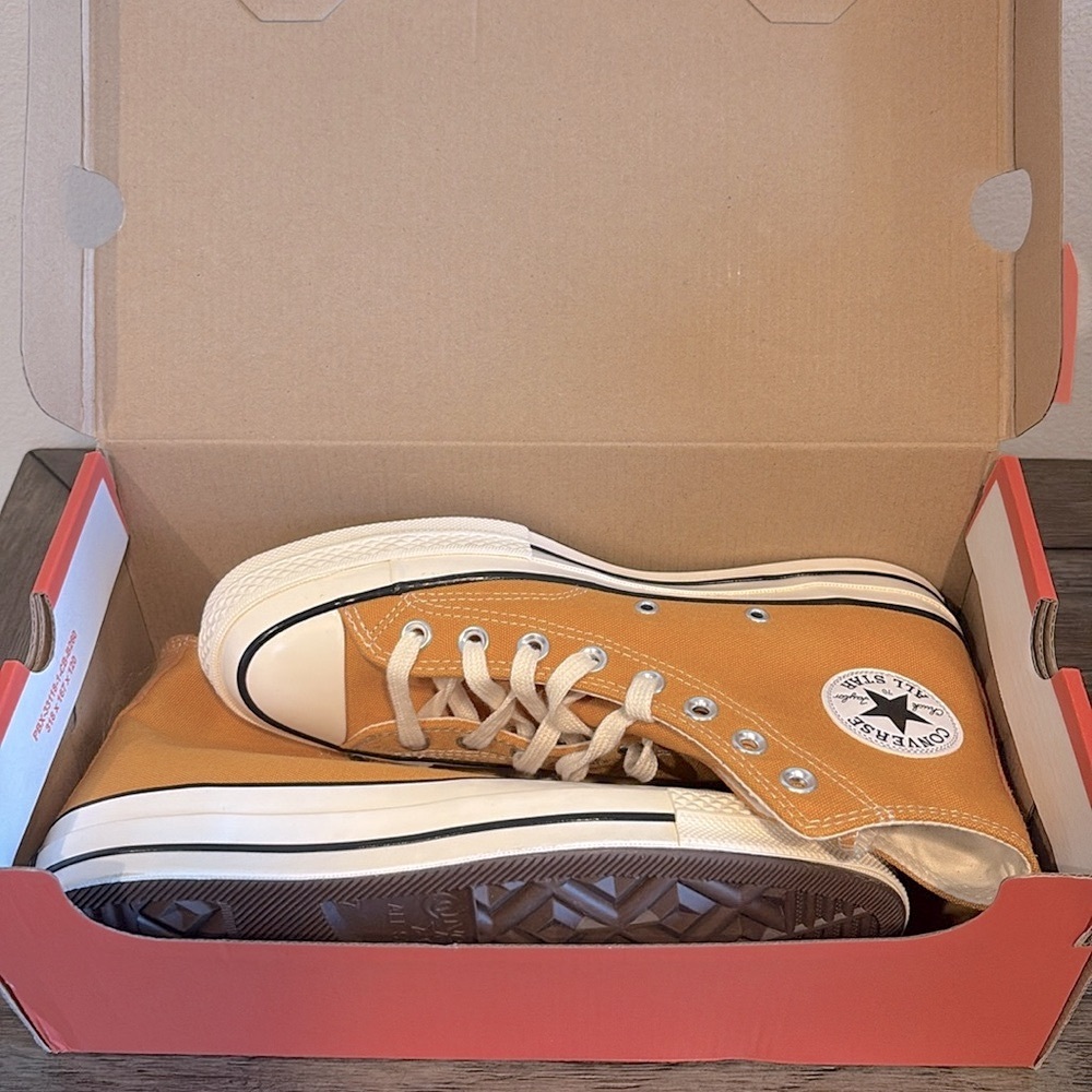 LAST ONE NIB [Converse] Chucks 70 High-Top Sneakers in Sunflower W 9.5 / M 7.5 - Picture 13 of 14